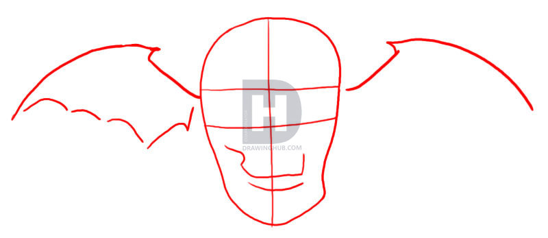800x347 How To Draw The Avenged Sevenfold Skull, Step - A7x Drawings