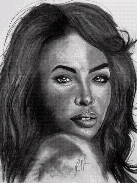 480x640 aaliyah drawing - Aaliyah Drawing