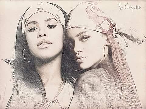 480x358 aaliyah vs rihanna drawing - Aaliyah Drawing