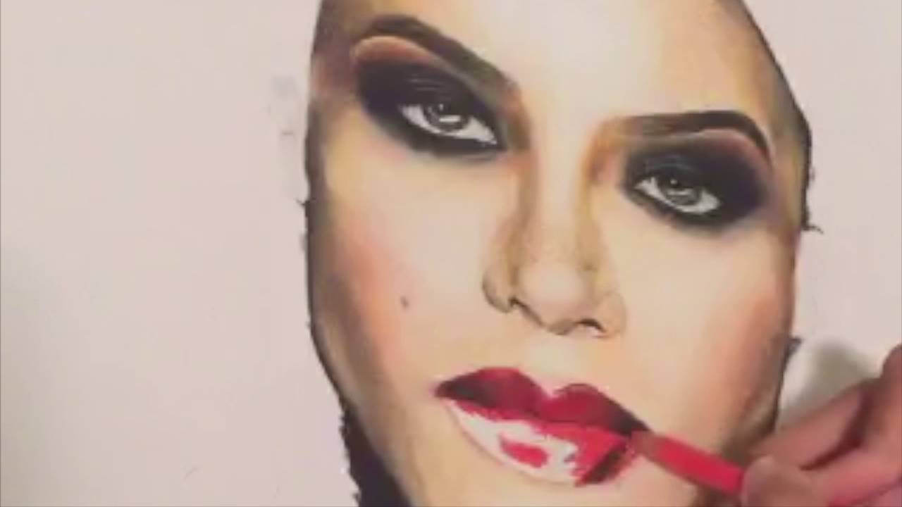 1280x720 aaliyah colour pencil drawing - Aaliyah Drawing