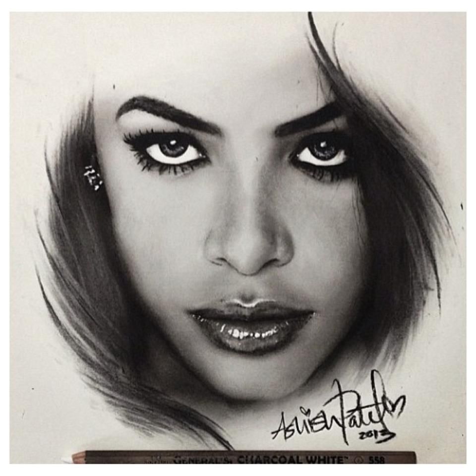 960x960 drawing of aaliyah love the drama added - Aaliyah Drawing