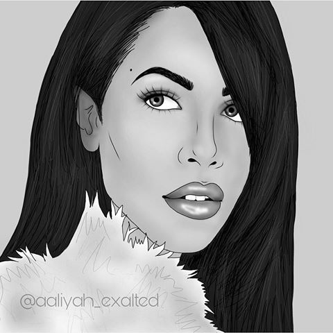 Aaliyah Drawing at PaintingValley.com | Explore collection of Aaliyah ...