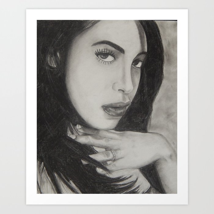 700x700 Aaliyah Art Print - Aaliyah Drawing Step By Step