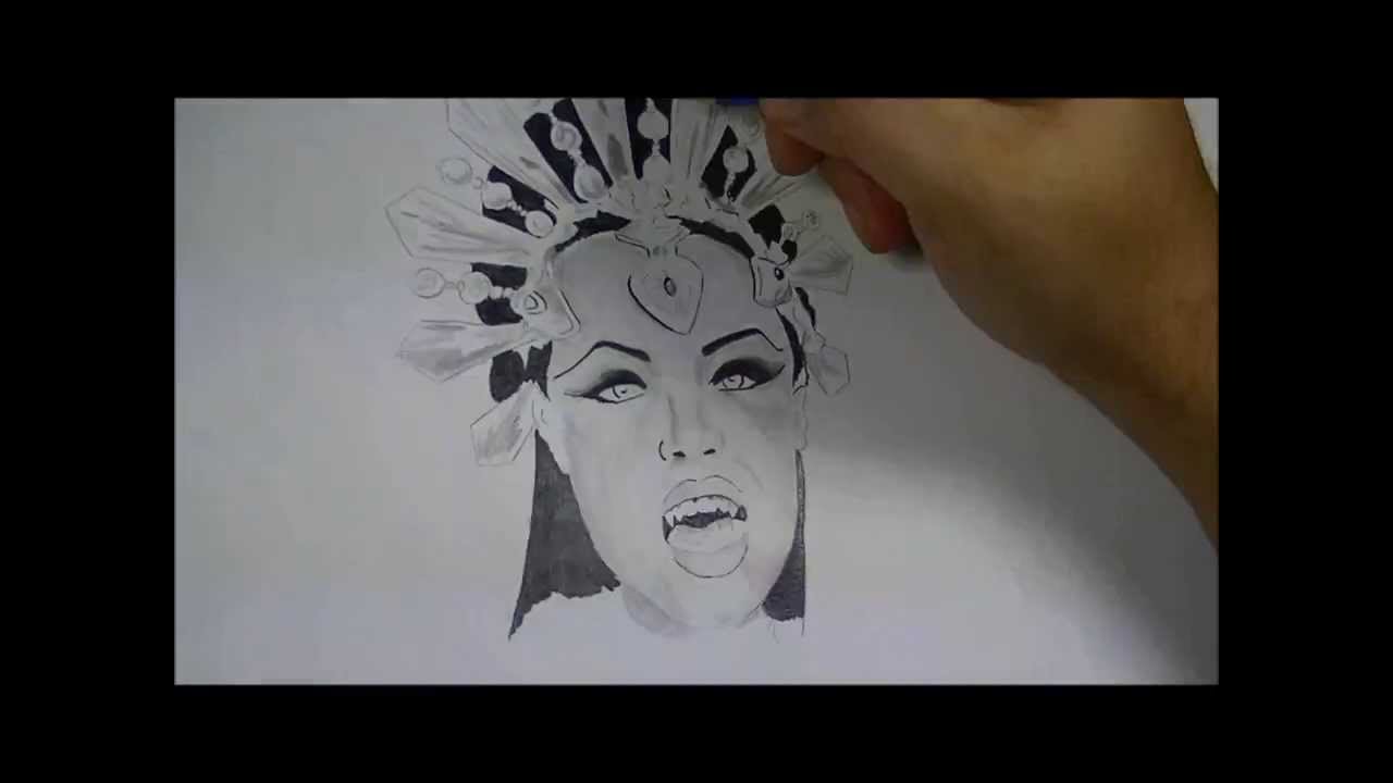 1280x720 Drawing Aaliyah As Akasha - Aaliyah Drawing Step By Step