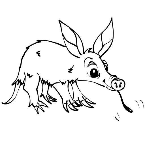 512x512 aardy aardvark, ltd ios developer, final cutvfxaudio - Aardvark Drawing