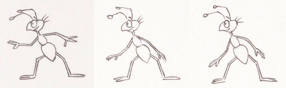 1000x309 rare friz freleng the ant aardvark three original production - Aardvark Drawing