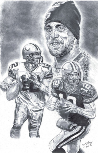 Aaron Rodgers Drawing at PaintingValley.com | Explore collection of