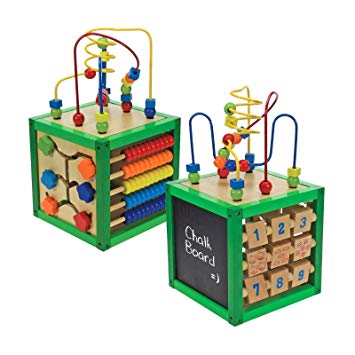 355x355 childrens wooden activity cube play learning numbers maze abacus - Abacus Drawing
