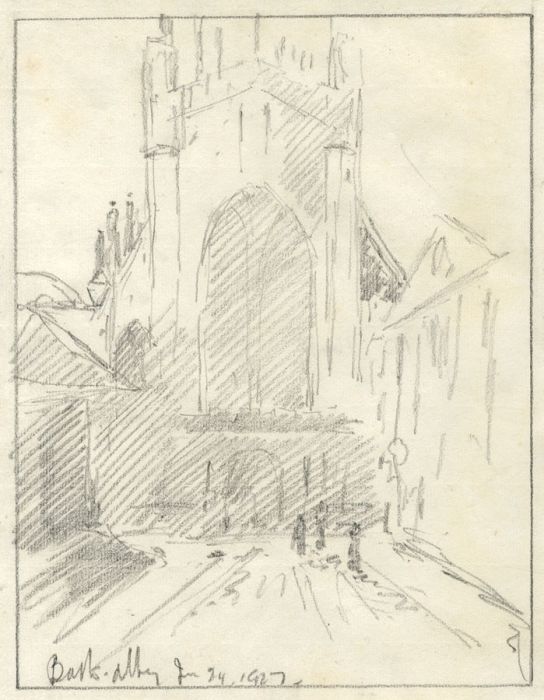 544x700 Marcus Adams - Abbey Drawing