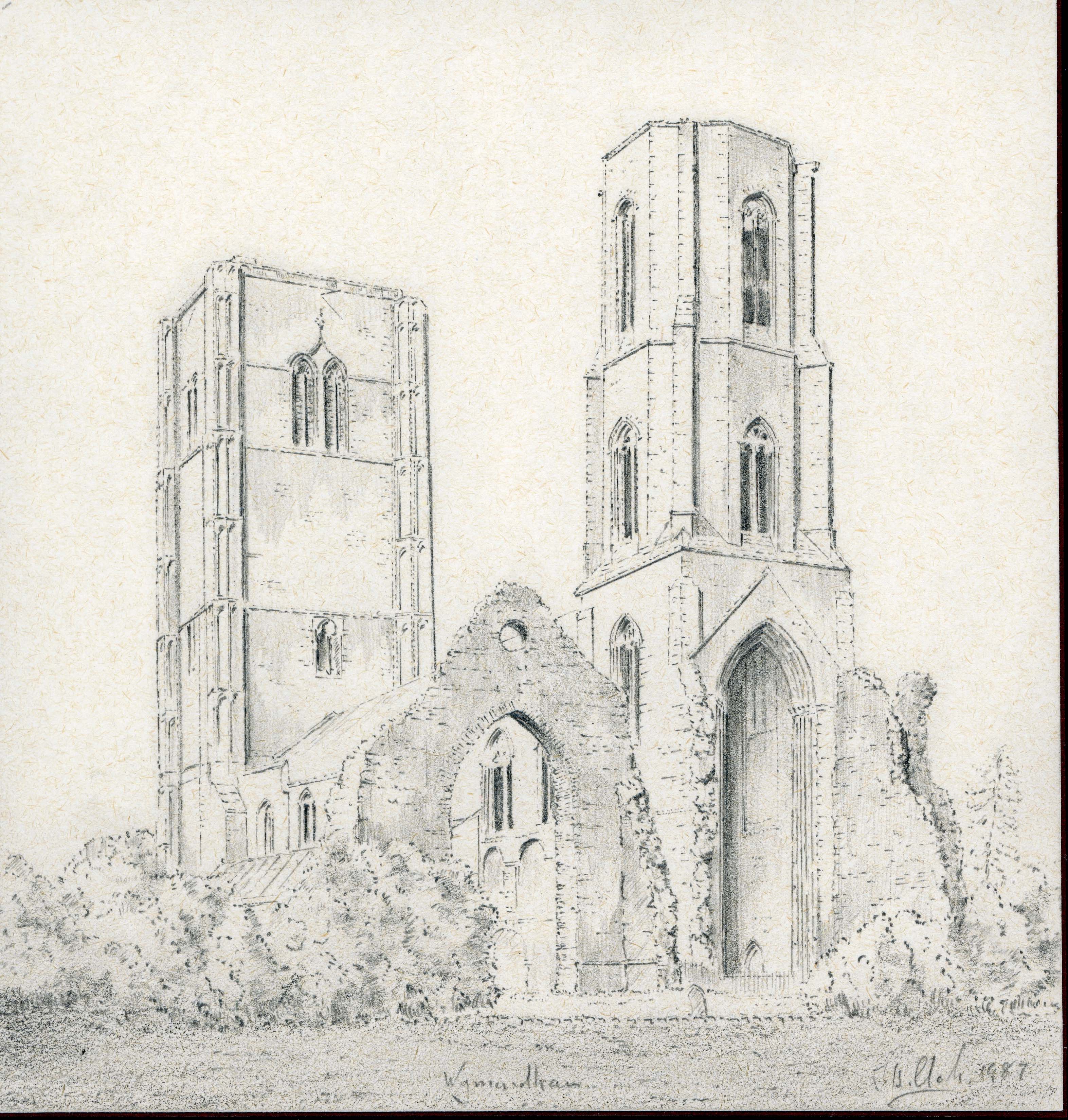 3145x3296 Wymondham Abbey, Norfolk - Abbey Drawing