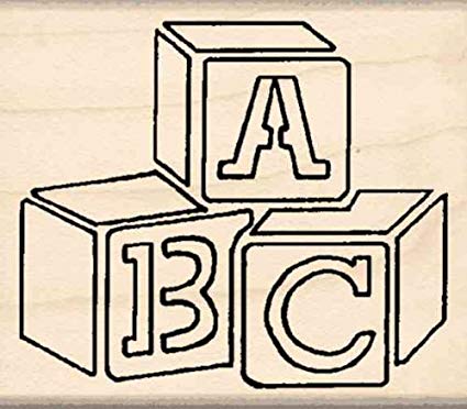 425x372 stamps - Abc Blocks Drawing