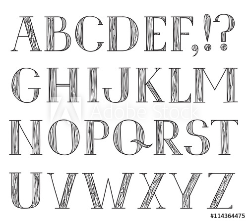 500x447 alphabet grunge line pencil drawing decorative font hipsters abc - Abc Drawing