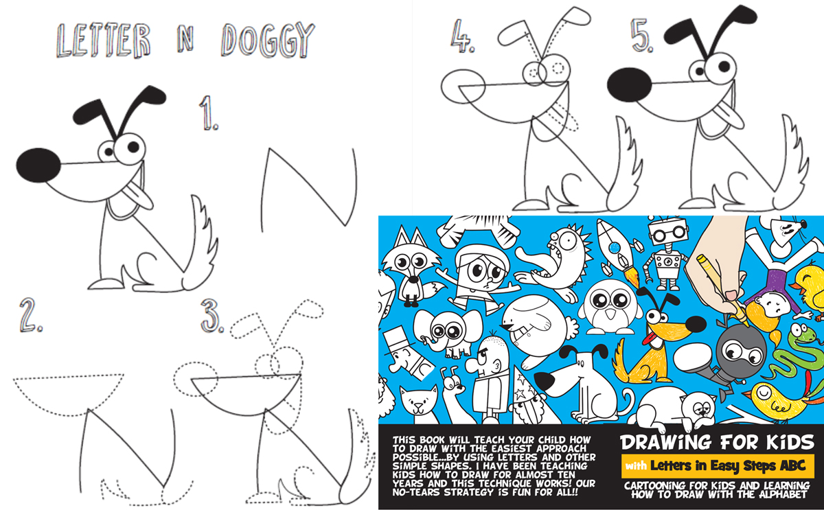 1200x743 drawing for kids with letters in easy steps abc - Abc Drawing