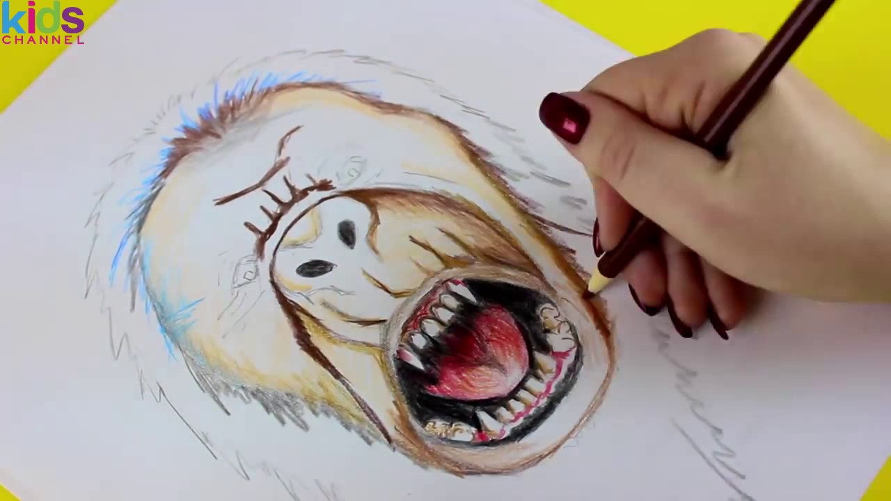 1280x720 Kidschanel - Abominable Snowman Drawing