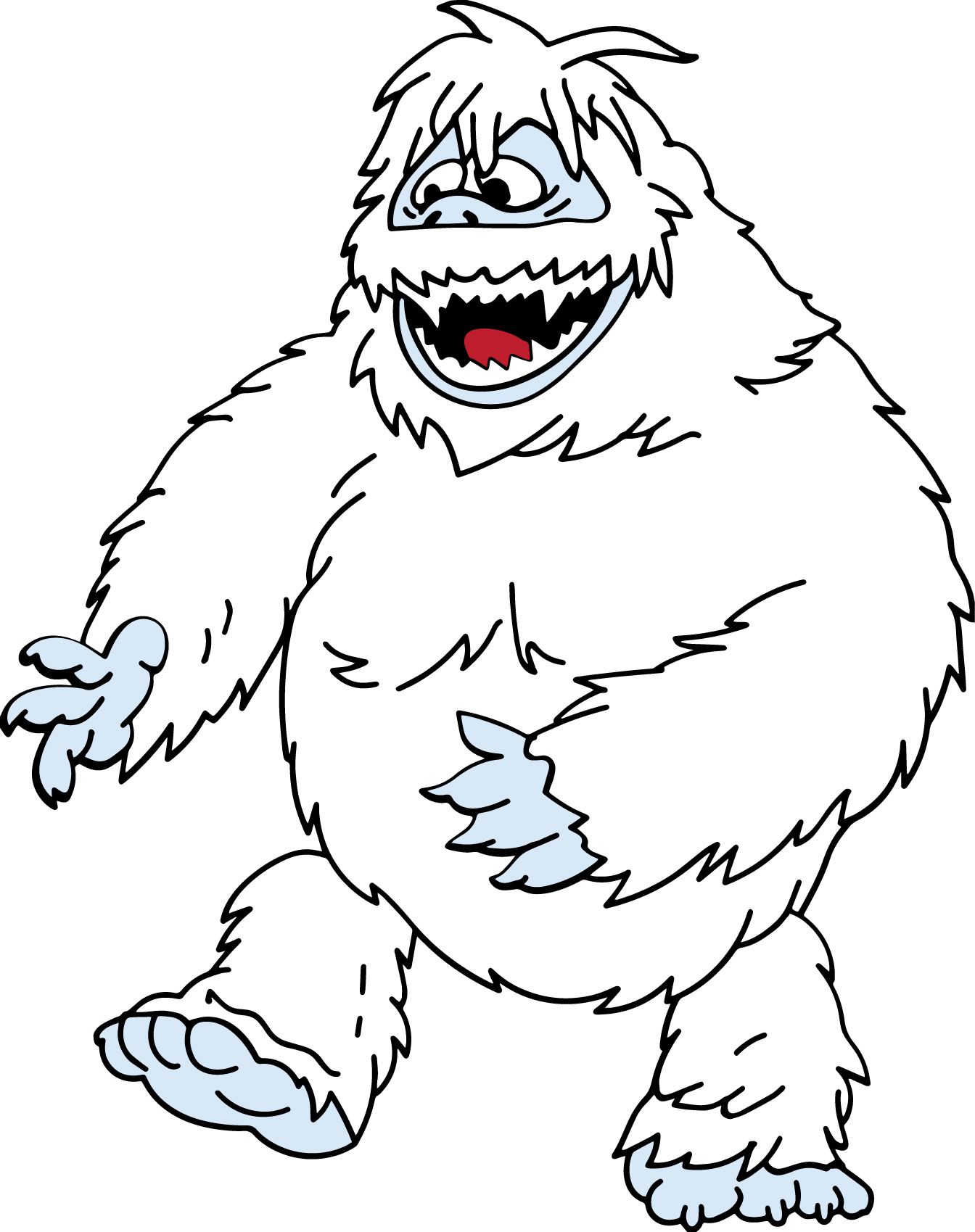 1344x1699 Rudolph's Bumble - Abominable Snowman Drawing