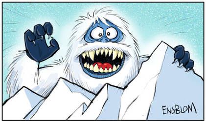 421x250 The Abominable Snow Monster - Abominable Snowman Drawing