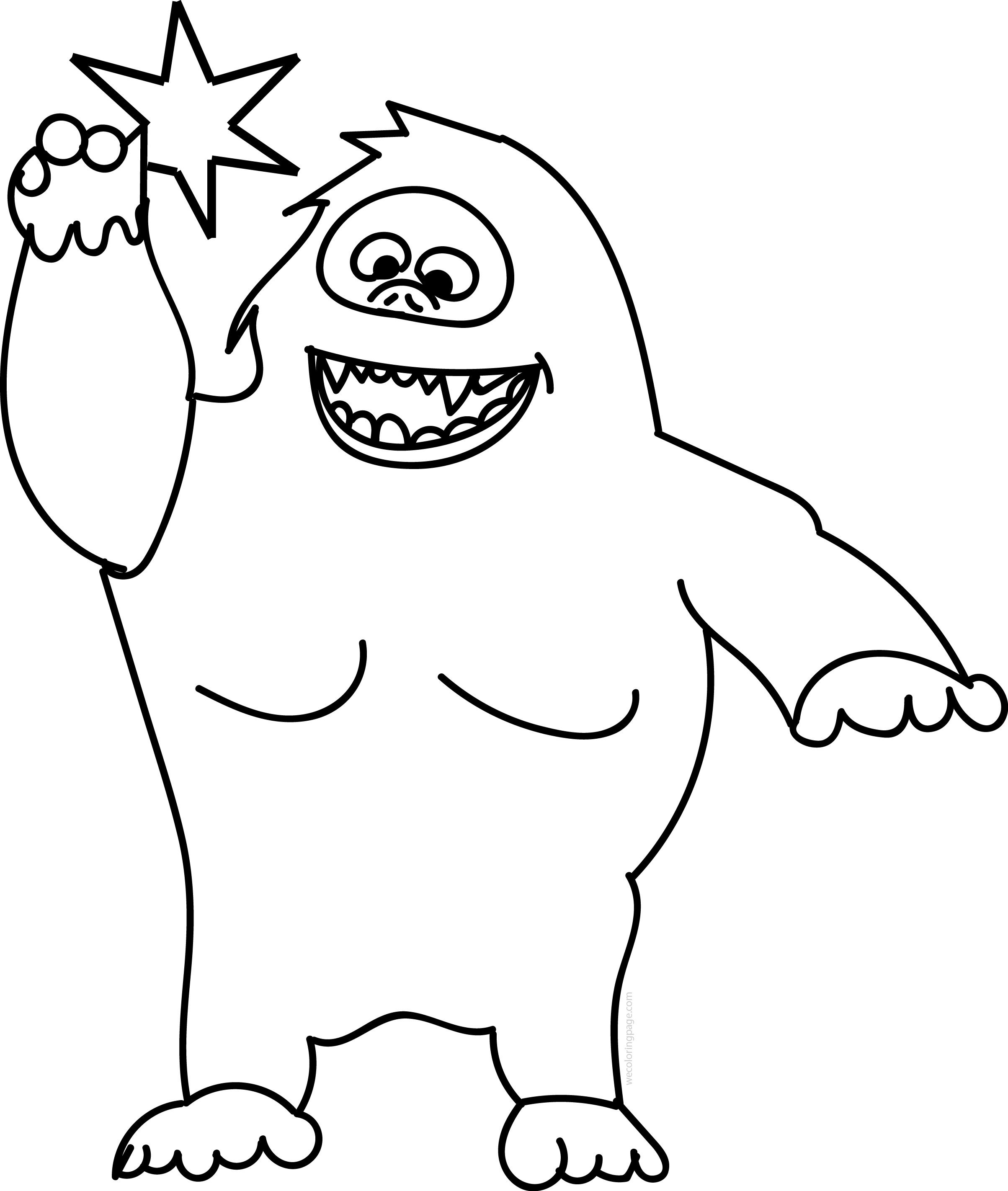 2407x2844 abominable snowman coloring pages christmas snowman coloring - Abominable Snowman Drawing