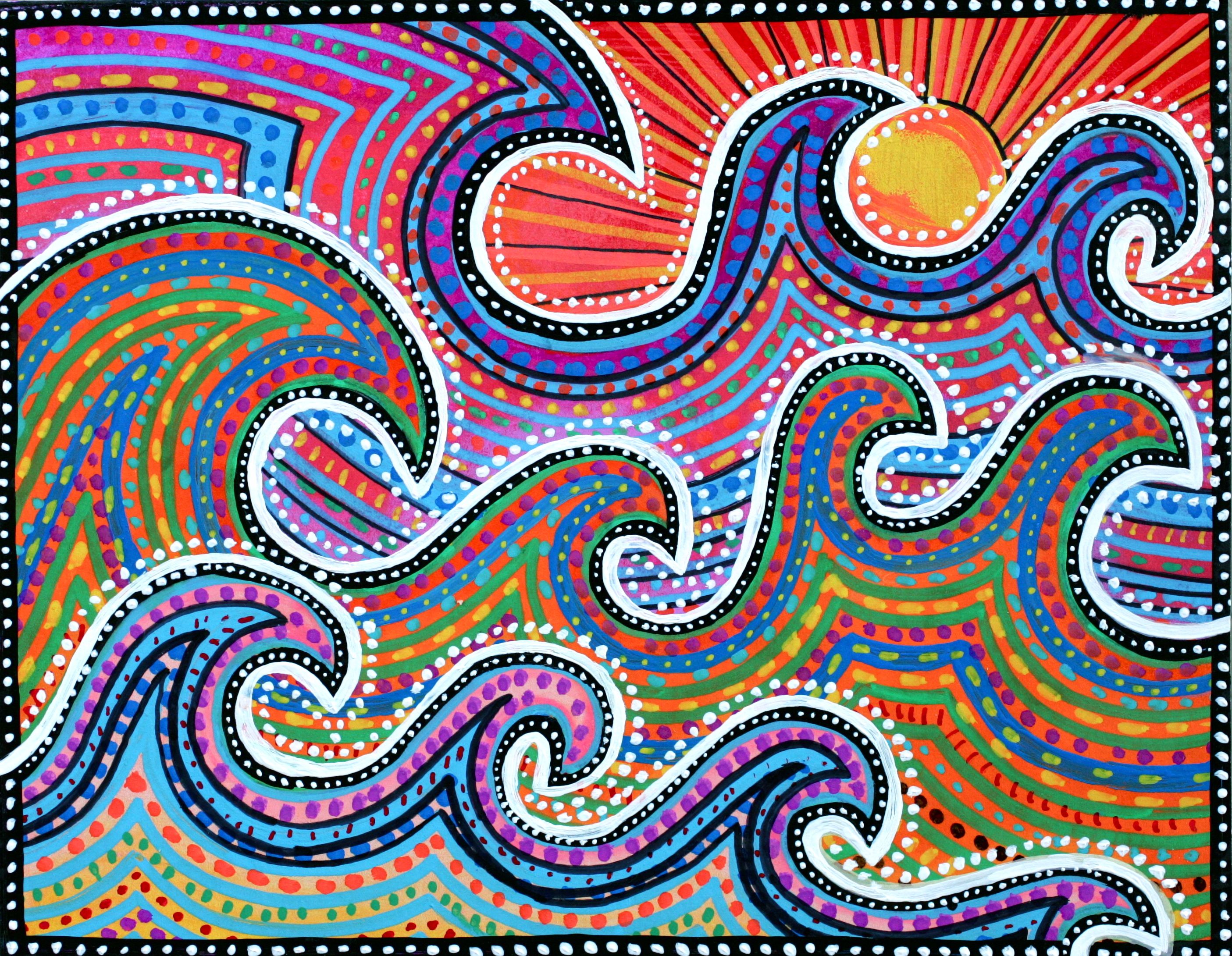 2810x2181 image result for famous artists boat paintings kids step - Aboriginal Drawings