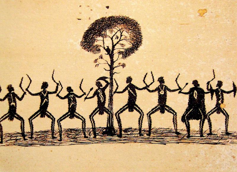 aboriginal stick figure art