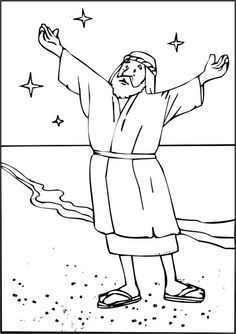 236x334 Bible Sunday School Coloring Pages - Abraham Bible Drawing