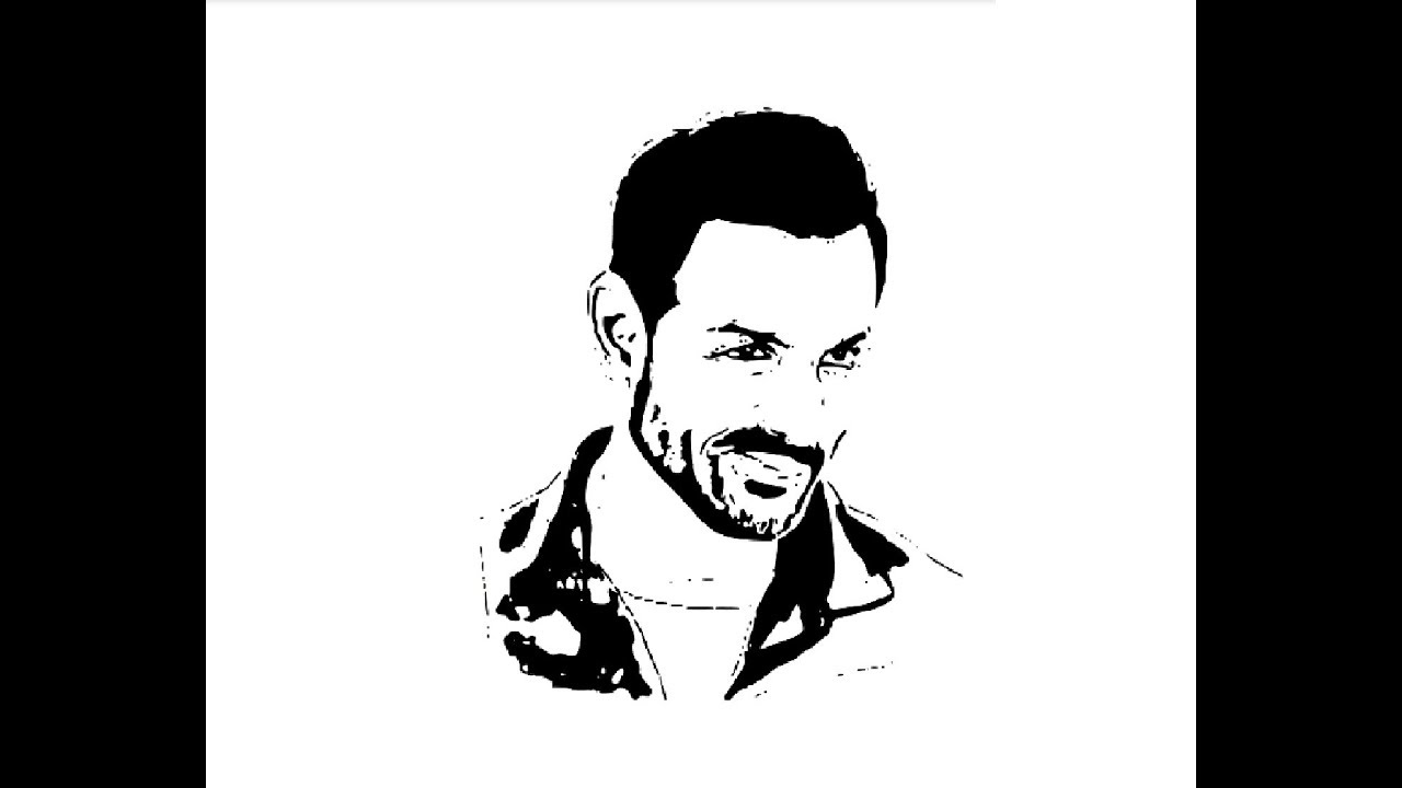 1280x720 how to draw john abraham face pencil drawing step - Abraham Drawing
