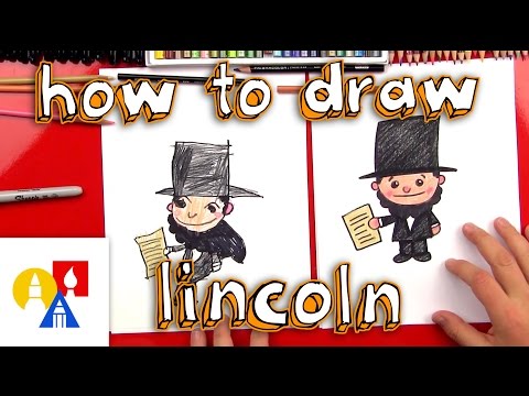 480x360 How To Draw A Cartoon Abraham Lincoln - Abraham Lincoln Cartoon Drawing