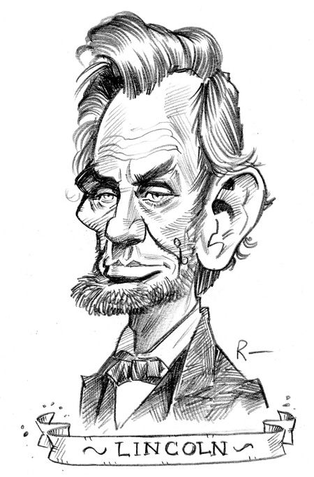 450x683 Richmond Illustration Inc Caricatures In Caricature - Abraham Lincoln Cartoon Drawing
