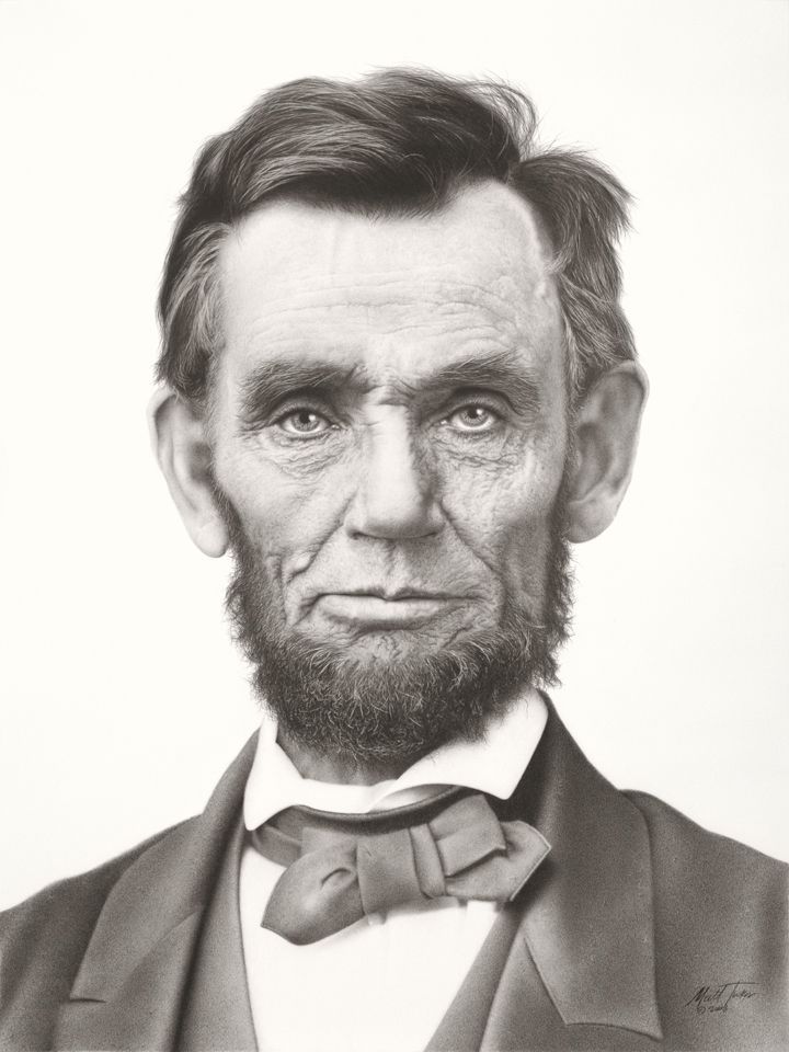 720x960 Pencil Portrait Mastery - Abraham Lincoln Drawing