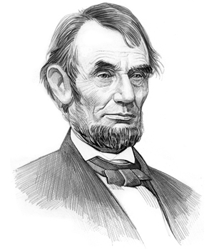 300x350 Picture Of Abraham Lincoln - Abraham Lincoln Drawing