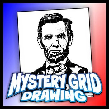 350x350 mystery grid drawing president abraham lincoln tpt - Abraham Lincoln With Hat Drawing