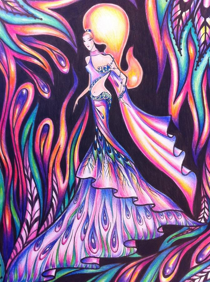 672x900 Abstract Drawings Drawing - Abstract Art Drawing