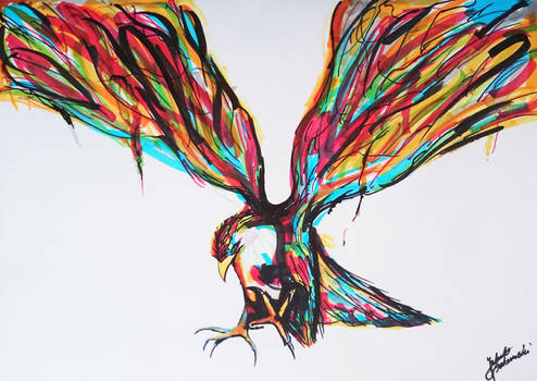Abstract Bird Drawing at PaintingValley.com | Explore collection of ...