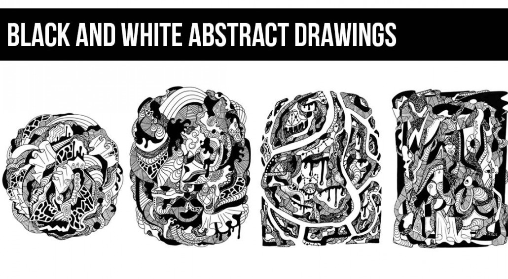 1030x567 Black And White Abstract Drawings - Abstract Black And White Drawings