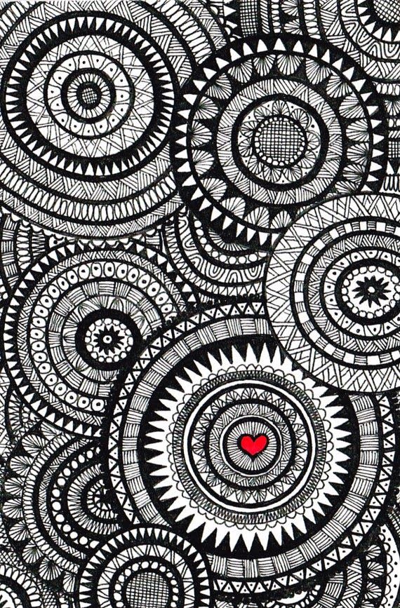 570x867 Collection Of Black White Drawings Easy High Quality Free - Abstract Black And White Drawings