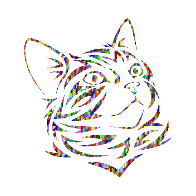 630x630 Abstract Cat - Abstract Cat Drawing