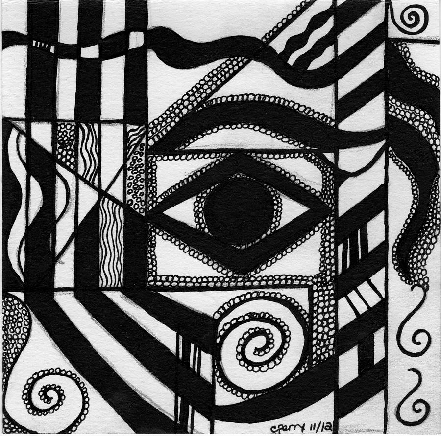 900x891 Angel Eye Design Drawing - Abstract Design Drawing