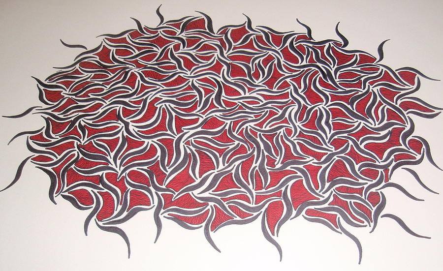 900x551 Red And Black Abstract Design Drawing - Abstract Design Drawing