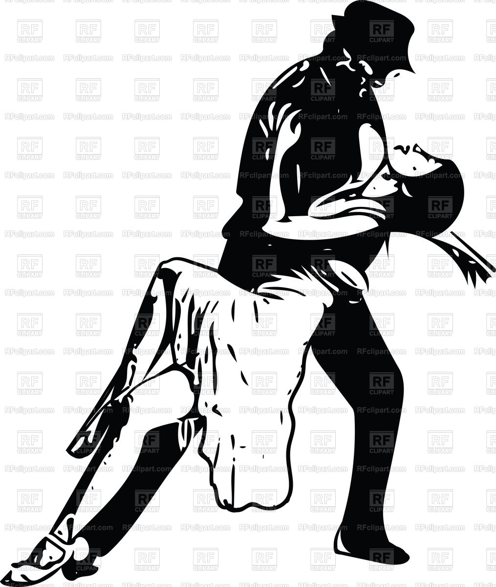 1015x1200 abstract drawing of latino dancing couple vector image of people - Abstract Drawing
