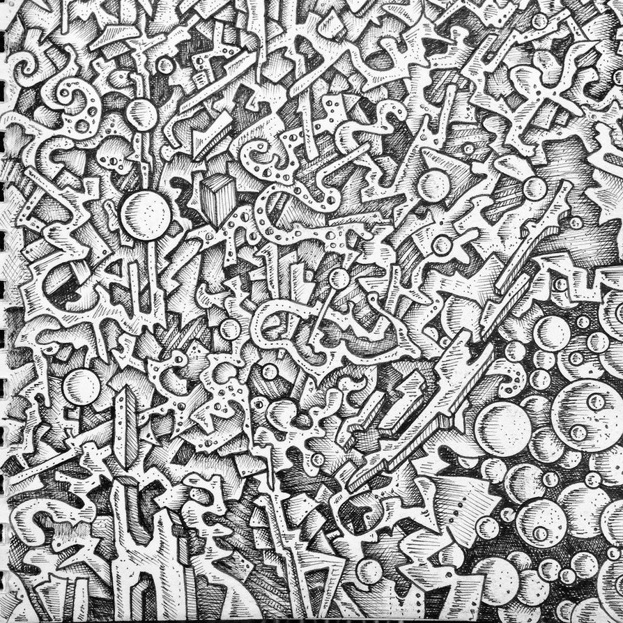 894x894 Abstract Drawing, Pencil, Sketch, Colorful, Realistic Art Images - Abstract Drawing Art