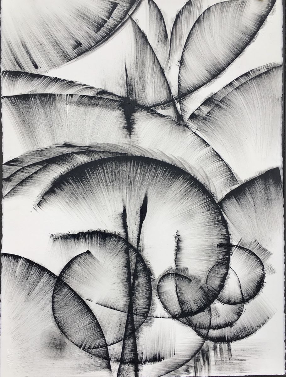 910x1200 Black And White Abstract Drawing Drawing - Abstract Drawing Art