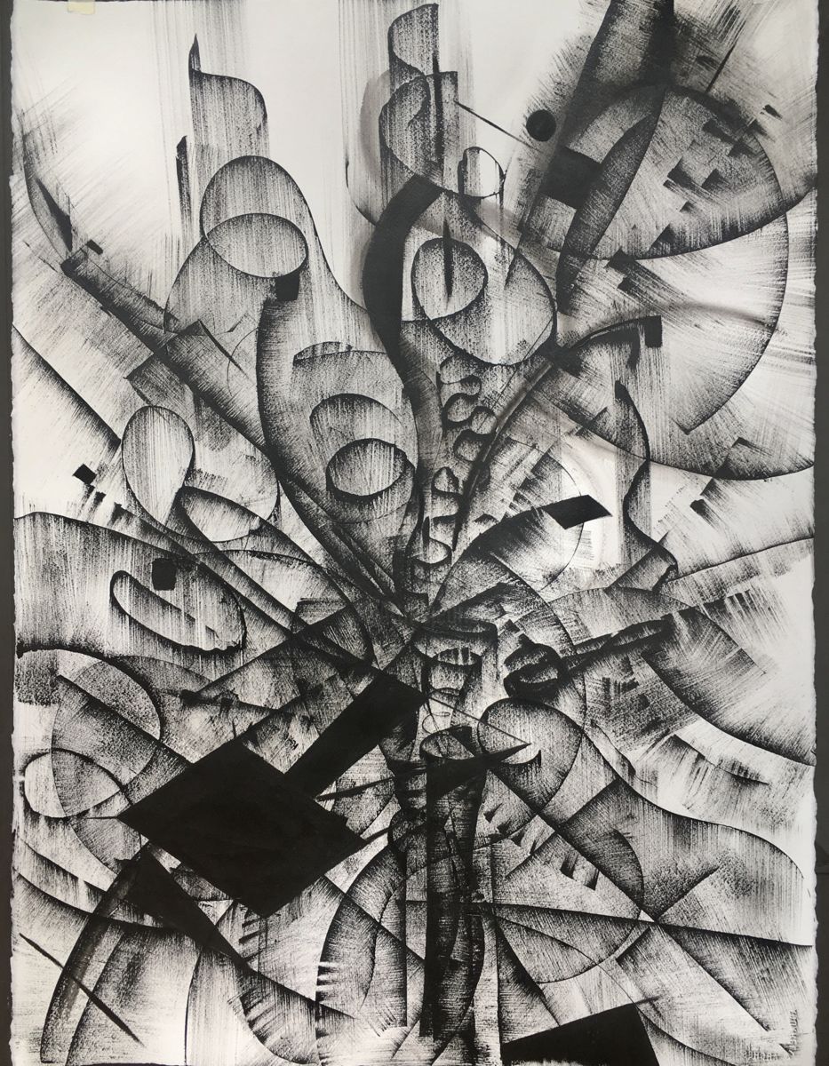 933x1200 Black And White Abstract Drawing Drawing - Abstract Drawing Art
