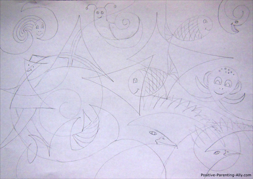 500x355 Fantastic Drawing For Kids Kandinsky Style Made Easy - Abstract Drawing For Kids