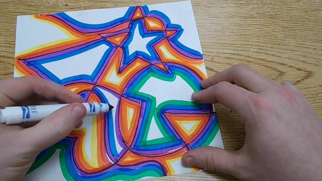 1280x720 Kids Art Project - Abstract Drawing For Kids