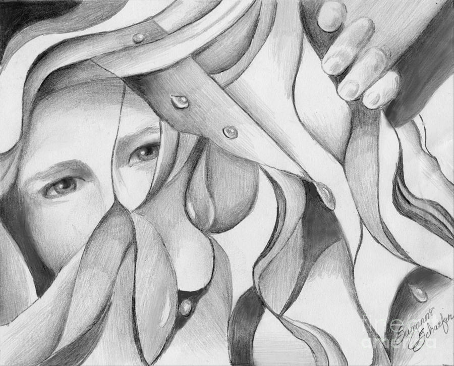 900x725 Its A Jungle Out There Drawing - Abstract Drawing In Pencil