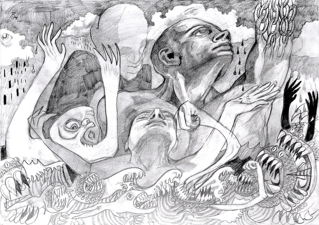 1024x721 Abstract Pencil Drawings - Abstract Drawing In Pencil