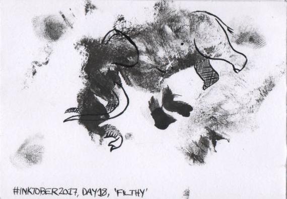 570x397 Abstract Drawing Of An Elephant Print From Side Of My Etsy - Abstract Elephant Drawing