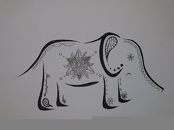 600x450 Abstract Elephant Drawing Free Images - Abstract Elephant Drawing