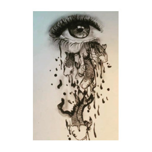 300x300 Abstract Eye Drawing Drawing - Abstract Eye Drawing