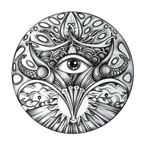 300x300 Abstract Eye Drawings Fine Art America - Abstract Eye Drawing