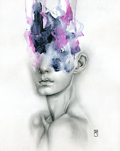 239x300 Abstract Face Paintings Fine Art America - Abstract Face Drawing